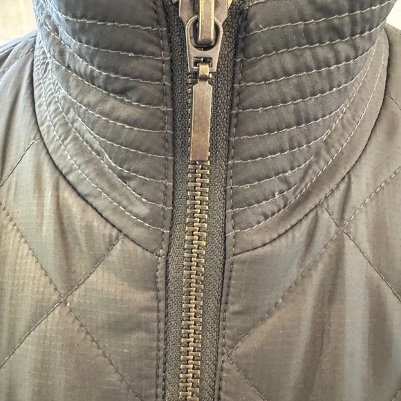 Marie Oliver Olive-colored Quilted Puffer Jacket with Peplum - Size 1 (Large/XL) - Picture 6 of 15